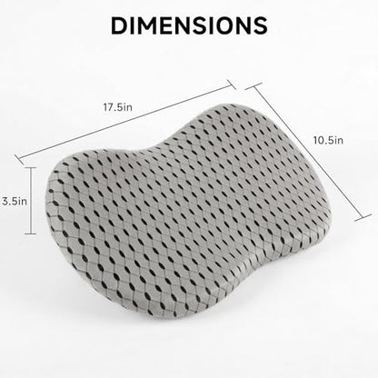 Livtribe Car Seat Cushion Memory Foam Wedge Seat Cushions for Driving - color: Gray