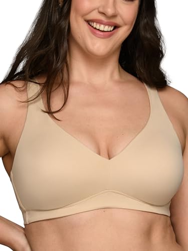 Vanity Fair Women's Beauty Back Smoothing Wireless Bra with Lift, Simple Sizing Available S-3xl - color: Light Lift - Damask Neutral, size: Small