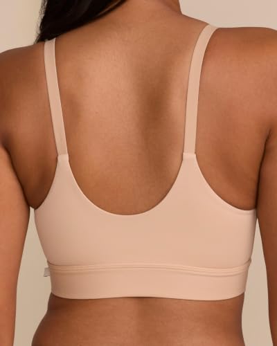 Harper Wilde Bliss Nursing Bralette, Maternity Bra for Women - color: Beige, size: Large