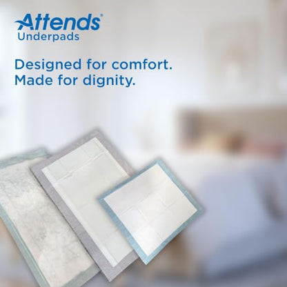 Attends Overnight Disposable Underpads, 23"x36" 150ct Case - size: 5 Count (Pack of 10), style: 23" x 36"