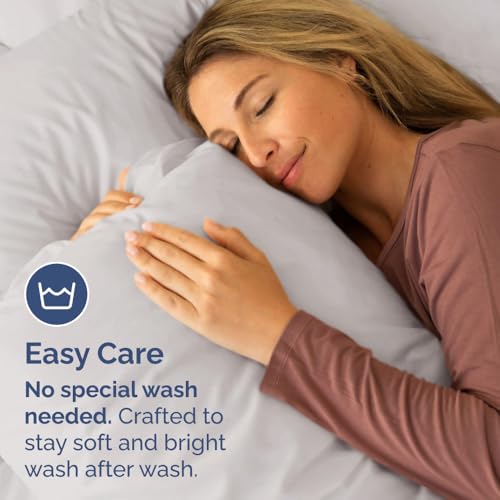 King Standard Pillow Cases Set of 2 - Soft Pillowcase Covers - Light Grey - color: 03 - Light Grey, size: King Standard