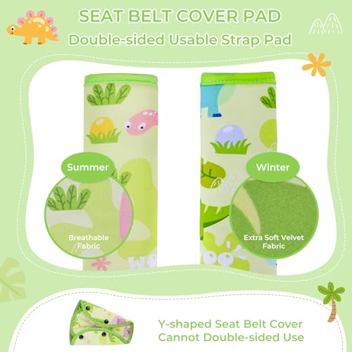 COOLBEBE Kids Seat Straps Cover Pad, Green - color: Green