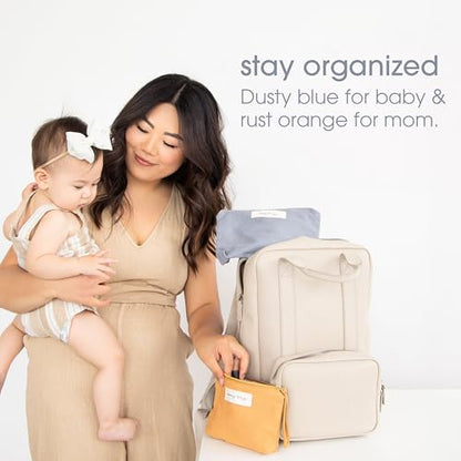 Pearhead Mom Things And Baby Things Pouch Set, Diaper Bag Organizer