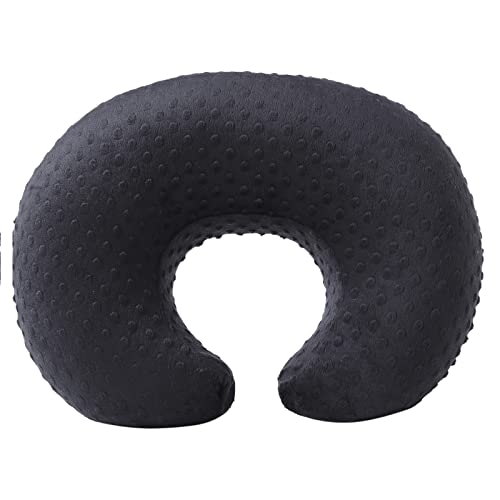 Nursing Pillow and Body Positioner with Premium Slipcover - color: Black