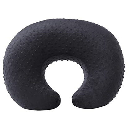 Nursing Pillow and Body Positioner with Premium Slipcover - color: Black