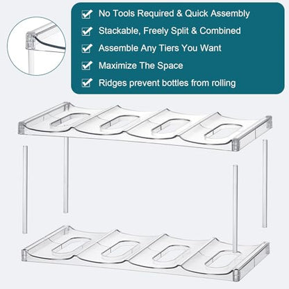 Premium Water Bottle Organizer for Stanley 40OZ & Various Bottles, Tumblers - size: 2 Tier for 8