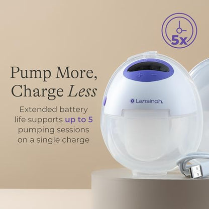 Lansinoh Discreet Duo Flow Wearable Breast Pump (New) - size: DiscreetDuo Breast Pump (New)