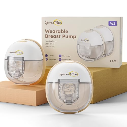 Heated Wearable Breast Pump W2, Hands-Free, 2-Pack, 24mm