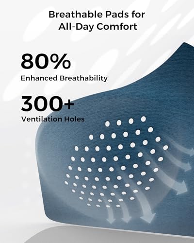 Momcozy Hands-Free Pumping Bra, Breathable Tencel™ Fabric Breast Pump Bra - color: Nordic Blue, size: Medium