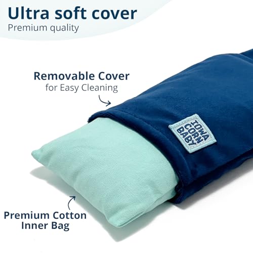 Mini Microwave Heating Pad and Cold Pack, Cold Hands, Neck and Wrists 4x8in - color: Oasis Blue