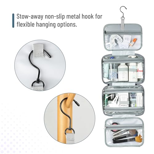 Travel Toiletry Bag Organizers, Gray