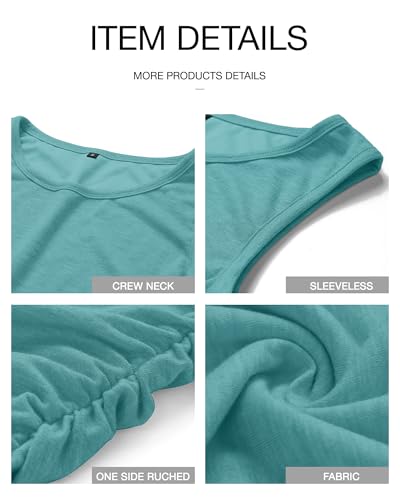 BTFBM Summer Dresses for Women Business Casual - color: Lake Blue, size: Small