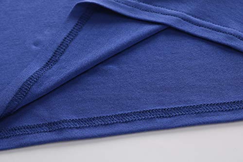 OThread & Co. Women's Basic Crop Tops Stretchy Casual Scoop Neck Sleeveless Crop Tank Top - color: Blue, size: Medium