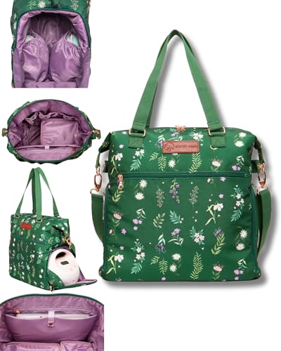 Sarah Wells Lizzy Breast Pump Tote (Olive You) - color: Olive Floral