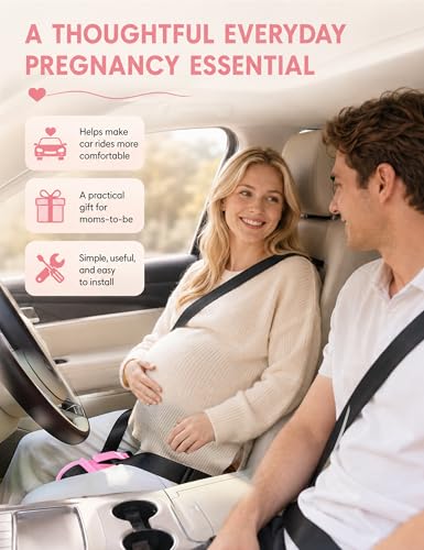 Mimibelt Car Seat Pillow for Pregnancy (Pink) - color: Pink