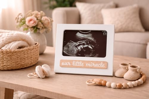 Kate & Milo Our Little Miracle Sonogram Photo Frame - color: Our Little Miracle Sono Frame