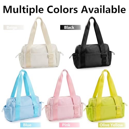 Mini Waterproof Gym Duffel travel Bag for Women(Black) - color: Black