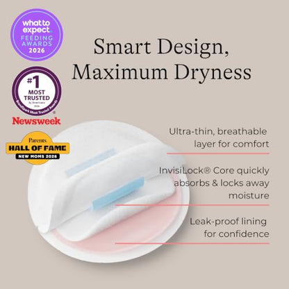 Lansinoh Stay Dry Disposable Nursing Pads, 100 Count - size: 100 Count