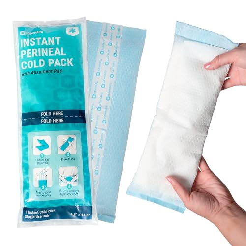 ICEWRAPS Instant Cooling Pad for Postpartum - 2-in-1 Maternity Pad, 12 Pack