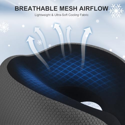 Ergonomic Travel Pillow,100% Memory Foam Travel Neck Pillow for Airplanes