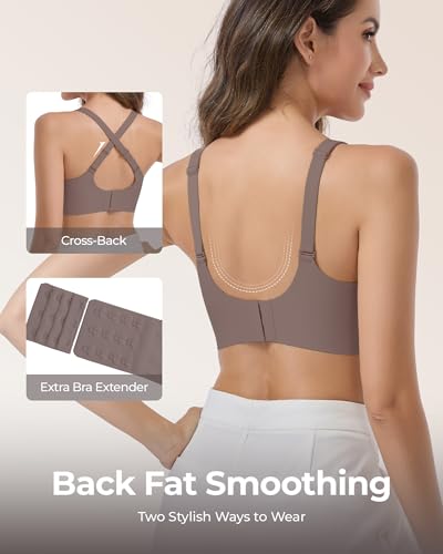Vinfact Pumping Bra Hands Free Comfort Wireless Seamless Breast Pump Bra - color: Grey, size: XX-Large