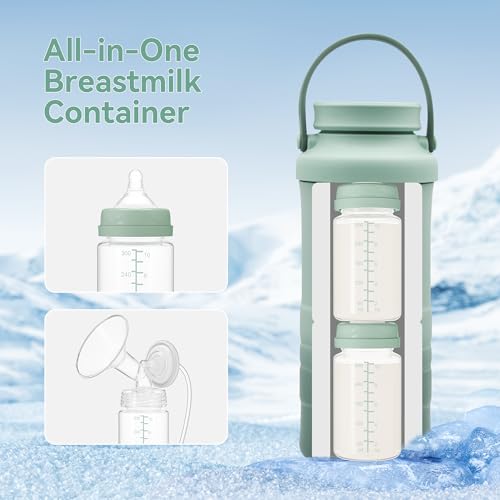 10oz Breastmilk Storage Bottle, Compatible with Momcozy Milk Cooler 22oz & Spectra Pumps, BPA-Free Wide-Neck Collection Bottles for Pumping & Fridge, Breastfeeding Essentials, 4PCS - size: 10oz-4pcs