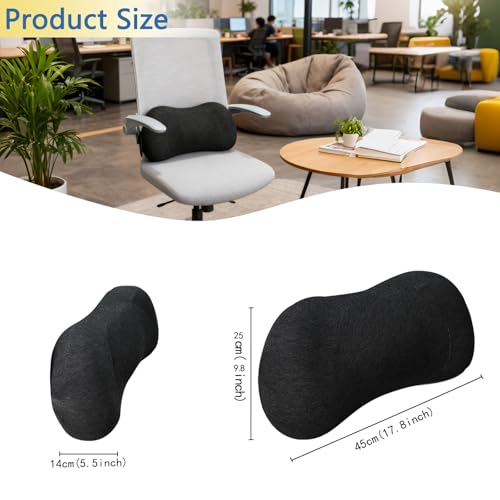 Lumbar Support Pillow - color: Dark Grey