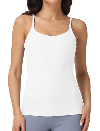 V VOCNI Nursing Tank Tops for Breastfeeding with Adjustable Straps - color: White, size: Medium