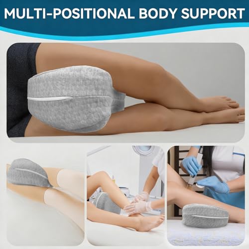 Knee Pillow for Side Sleepers Hip Pain, Leg Pillow for Side Sleeping - size: Extra Large Gray 1 Pack