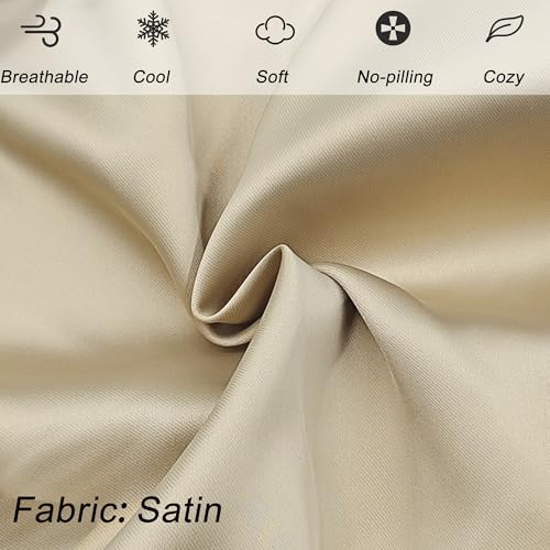 Satin Knee Pillowcase for Contour Legacy Knee Pillow (Champagne) - color: Champagne