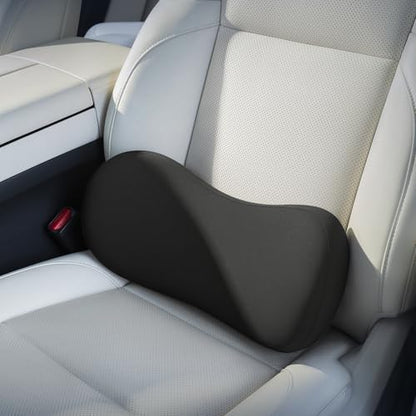 BABUR Lumbar Support Pillow for Car, Coccyx Pain Relief Cushion - color: Black