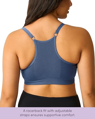 Kindred Bravely Essentials Sports Pumping & Nursing Bra, Hands Free, 2 Pack - color: Black & Twilight, size: Medium