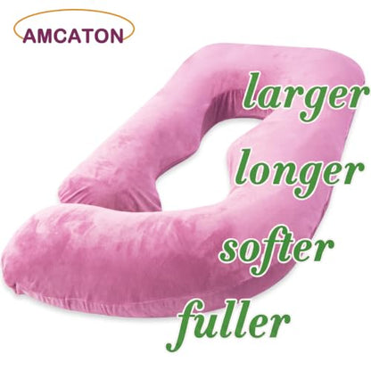 60 Inch Pregnancy Pillow for Sleeping (Purple- Memory Foam) - color: Purple- Memory Foam