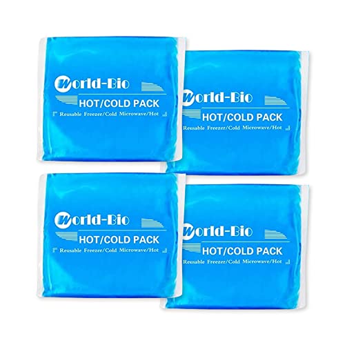 Soft Gel Cold Packs for Injuries, 4 Pack, Reusable Small Ice Packs - color: 5.5" X 5.1" - 4 Ice Packs