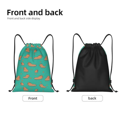 Gianlaima Drawstring Backpack Gym draw string bag For Men Women - color: Black42