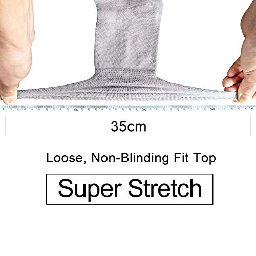 Busy Socks 4 Pack Crew Thin Non Binding Top Diabetic Socks for Men Women - color: 4 Pairs Gray, size: Large