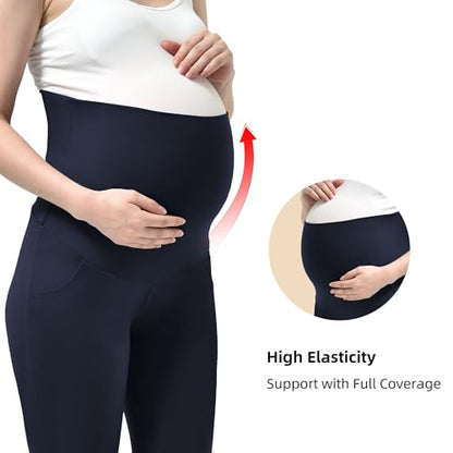 Stanpetix Maternity Joggers for Women Pregnancy Sweatpants - color: Navy, size: Large