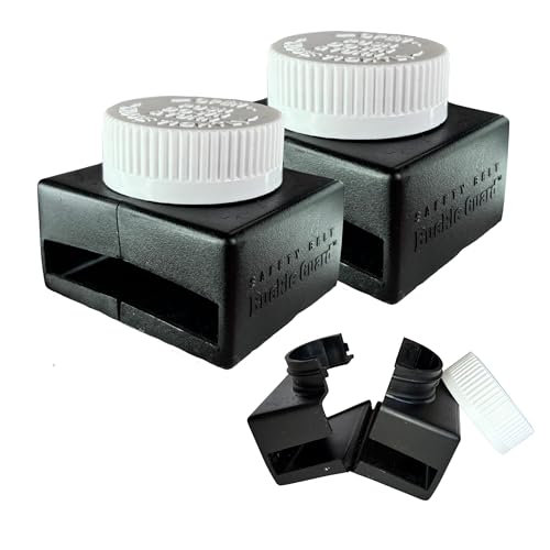 Seat Belt Lock Cover, 2 Pk for Buses & Commercial Use - color: Black 2 Pk
