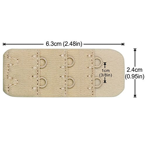 Wingslove Womens Bra Extender Bra Band Breathing room 3pcs-Pack Multi-size - color: 2 Hook 3/8 Inch