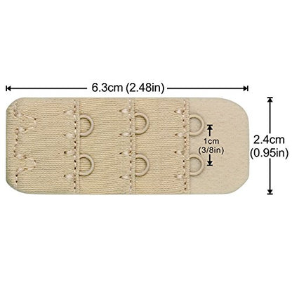 Wingslove Womens Bra Extender Bra Band Breathing room 3pcs-Pack Multi-size - color: 2 Hook 3/8 Inch