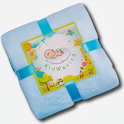 Baby Monthly Milestone Blanket - Large 60"x40" Memory Blanket with Growth Tracker, Soft Fleece First Year for Girl, Boy, - color: Blue