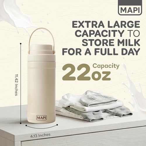 MAPI 22 oz Portable Breast Milk Cooler with 2 Storage Bottles