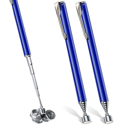 Patelai 2 Pieces Telescoping Magnetic Pick up Tool, 25 Inch,Navy Blue - color: Navy Blue