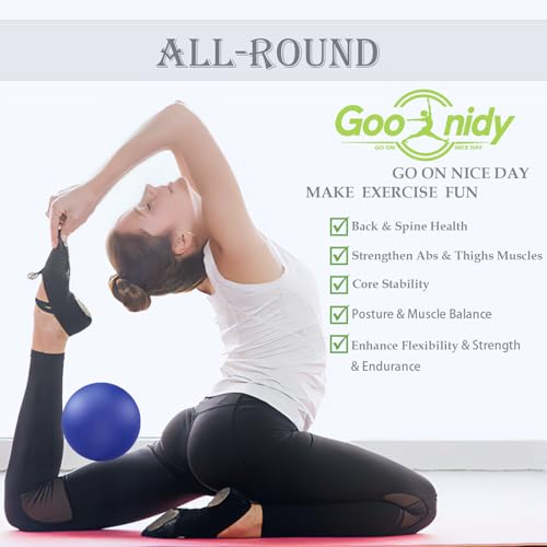 Soft Pilates Yoga Ball, Small Exercise Ball, Mini Rubber Workout Equipment - color: Blue&Pink