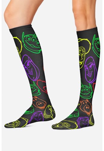 Cherokee Legwear Compression Socks for Women 10-15 mmHg (1-Pair Pack) - color: Andy's Friends, size: Plus