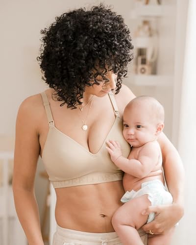 Kindred Bravely Signature Sublime Seamless Contour Maternity & Nursing Bra - color: Beige, size: Small