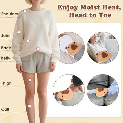 SuzziPad Capybara Microwavable Hand Muff for Muscle Tension and Cold Day - style: Capybara