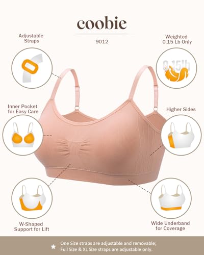 Coobie Seamless Scoopneck Bra - color: Rose Dust, size: One Size