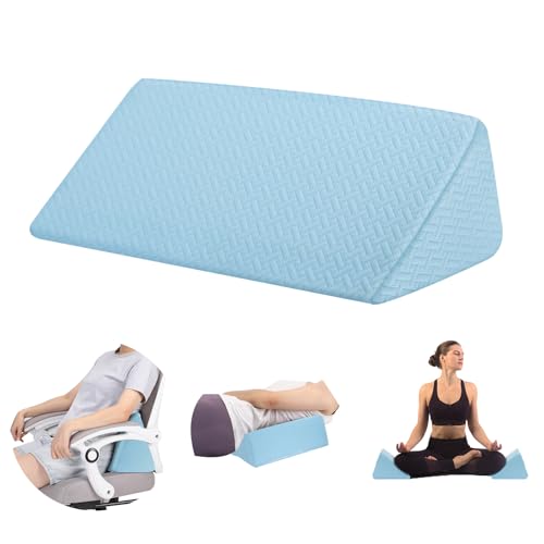 Small Wedge Pillow, Small Wedge Pillow for Sleeping - color: Blue-17.7"