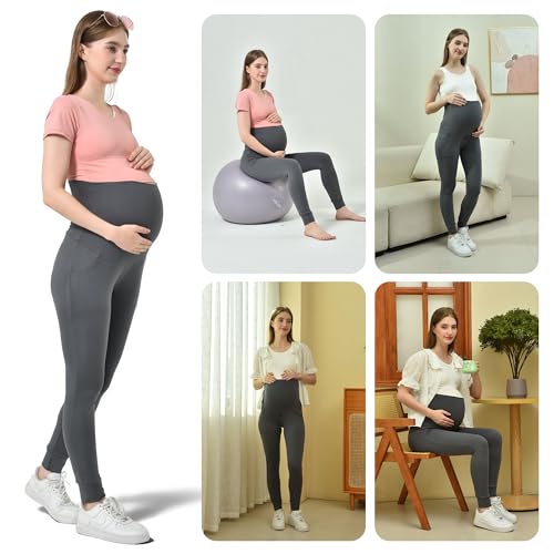 Stanpetix Maternity Joggers for Women Pregnancy Sweatpants - color: Navy, size: Large